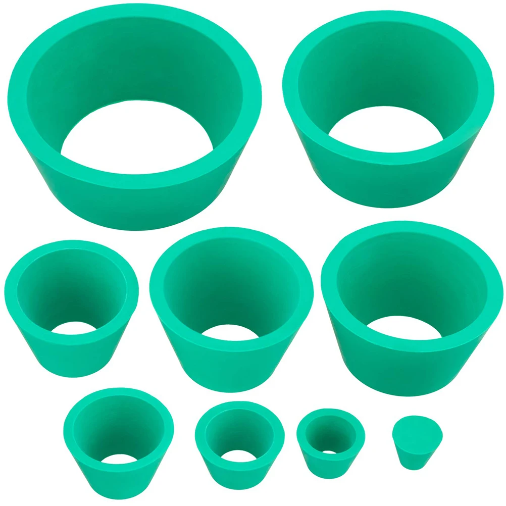 9pcs /Set Rubber Buchner Funnel Holder Filter Supporting Sleeve Plug For Filter Bottle Chemistry Laboratory Liquid Transfer