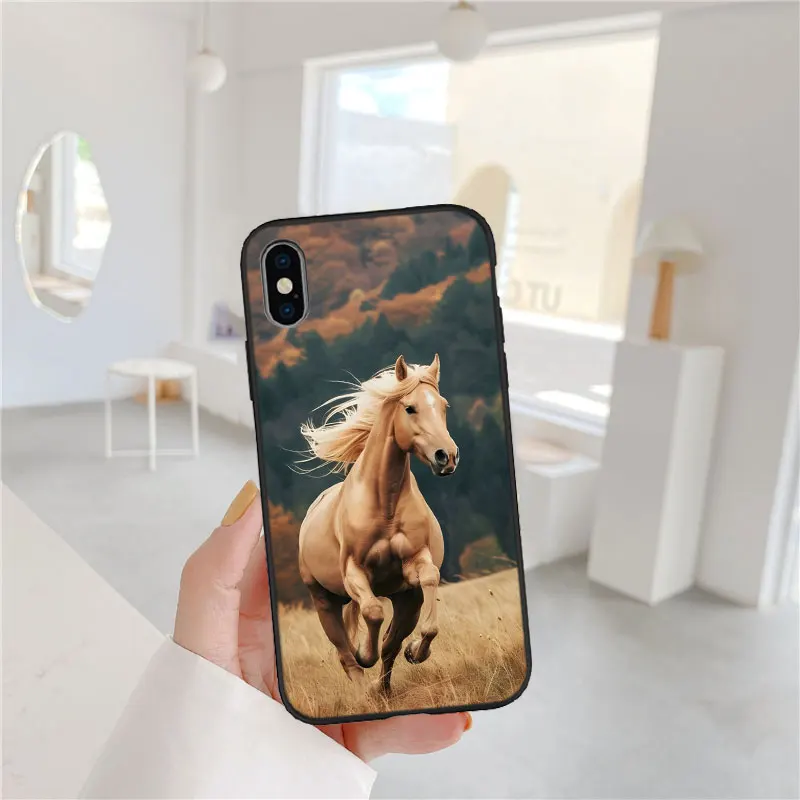 Luxurious Fine Horse Premium Protective Phone Case