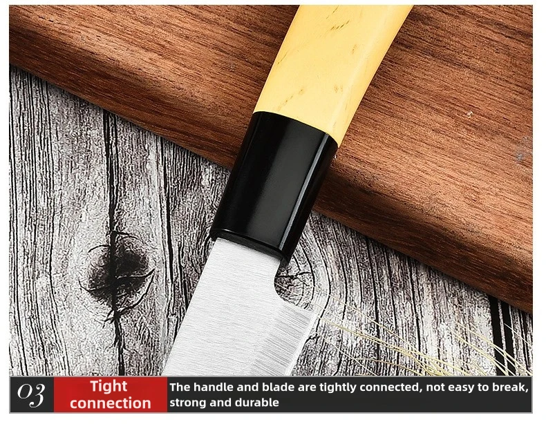 Description Picture 6 of itemKitchen Cleaver Forged Japanese Chef Knife Sushi Cutting Santoku Knife Cooking Cutter Tools Meat Slicing Boning Knife