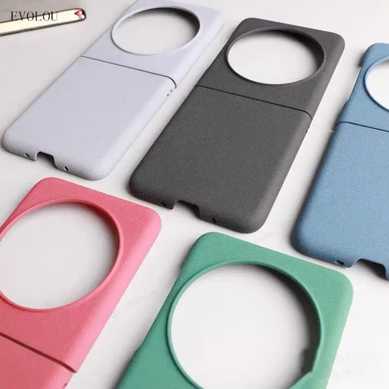 Per Tecno Phantom V Flip Sandstone Custodia Rigida Opaca Per Pc Per Phantom V Flip Ad11 Antiurto Full Protect Bumper Ultra Sottile