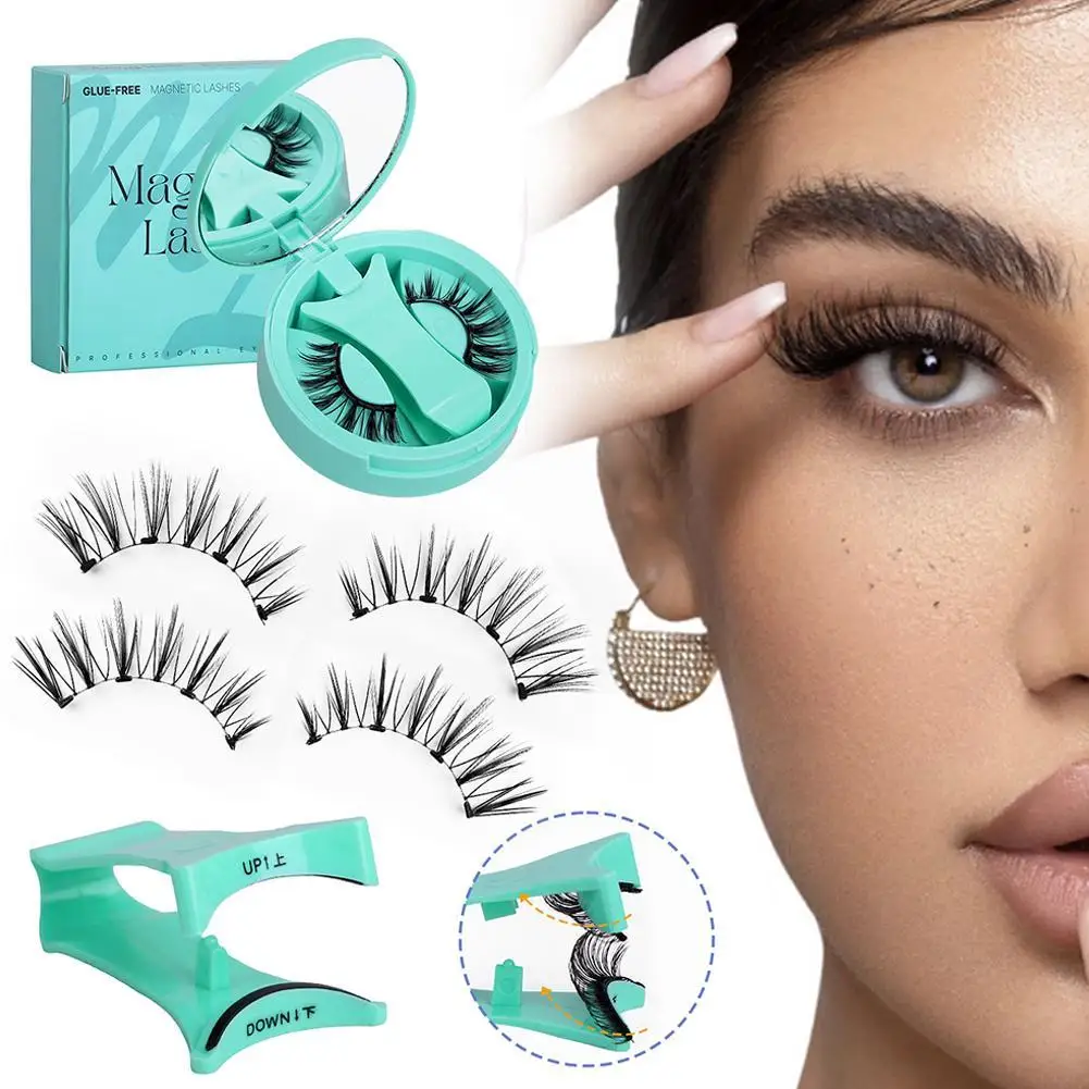 Magnetisches falsches Wimpern-Set, wiederverwendbar, 3D-kleberfrei, wasserdicht, natürliche falsche Wimpern mit reisefreundlichem Applikator – Detail 23