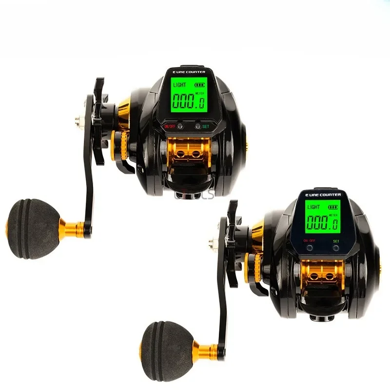 

Fishing Baitcasting Reel 6.3:1 Digital Accurate Line Counter Large Display Bite Alarm Counting Fish Reels Tackle Carp Fishing