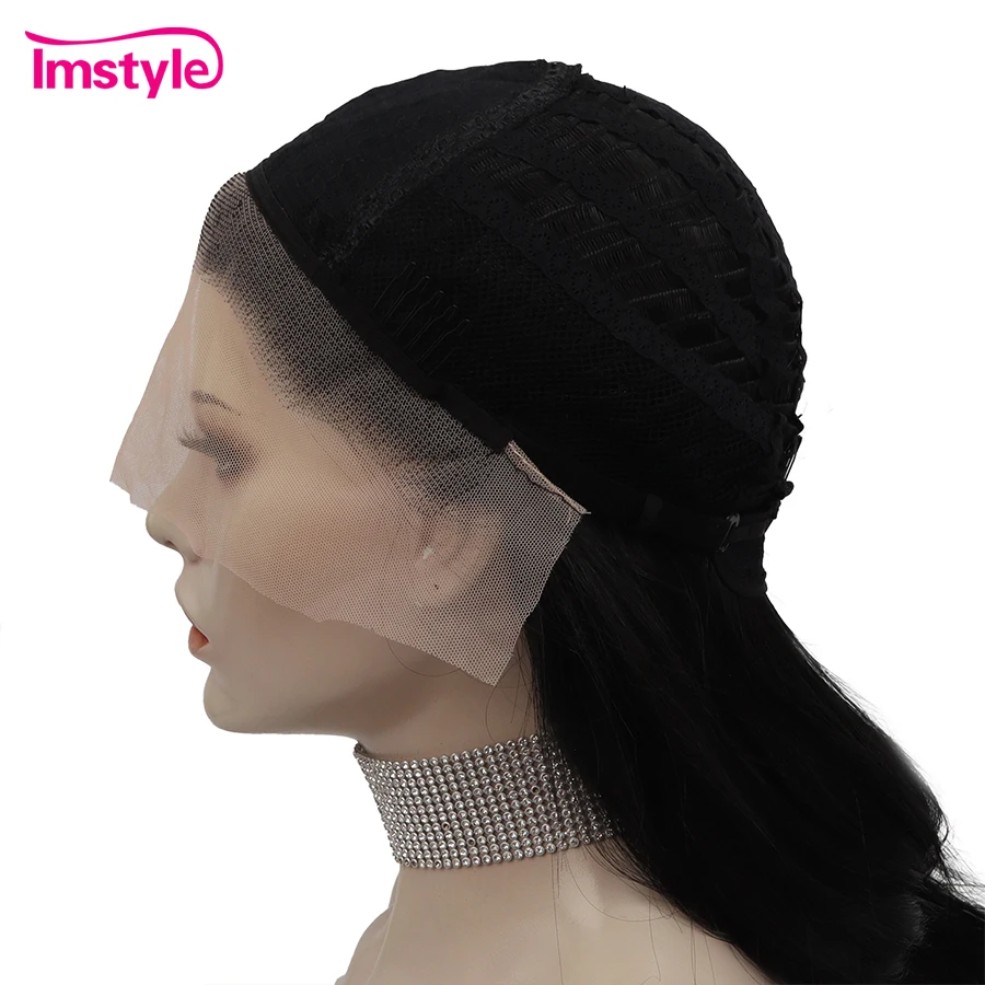 Imstyle 60'' Super Long Wig Synthetic Lace Front Wig Black Blonde Wigs For Women Heat Resistant Fiber Straight Hair Cosplay synthetic wig