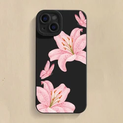 Floral Lily Butterfly Pattern Soft Phone Case Cover - Redmi Note 12 Turbo (1)