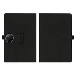 TCL NXTPAPER 11 Plus Tablet Premium Foldable PU Leather Protective Case with Hand Strap for NXTPAPER 11 Plus (Black)