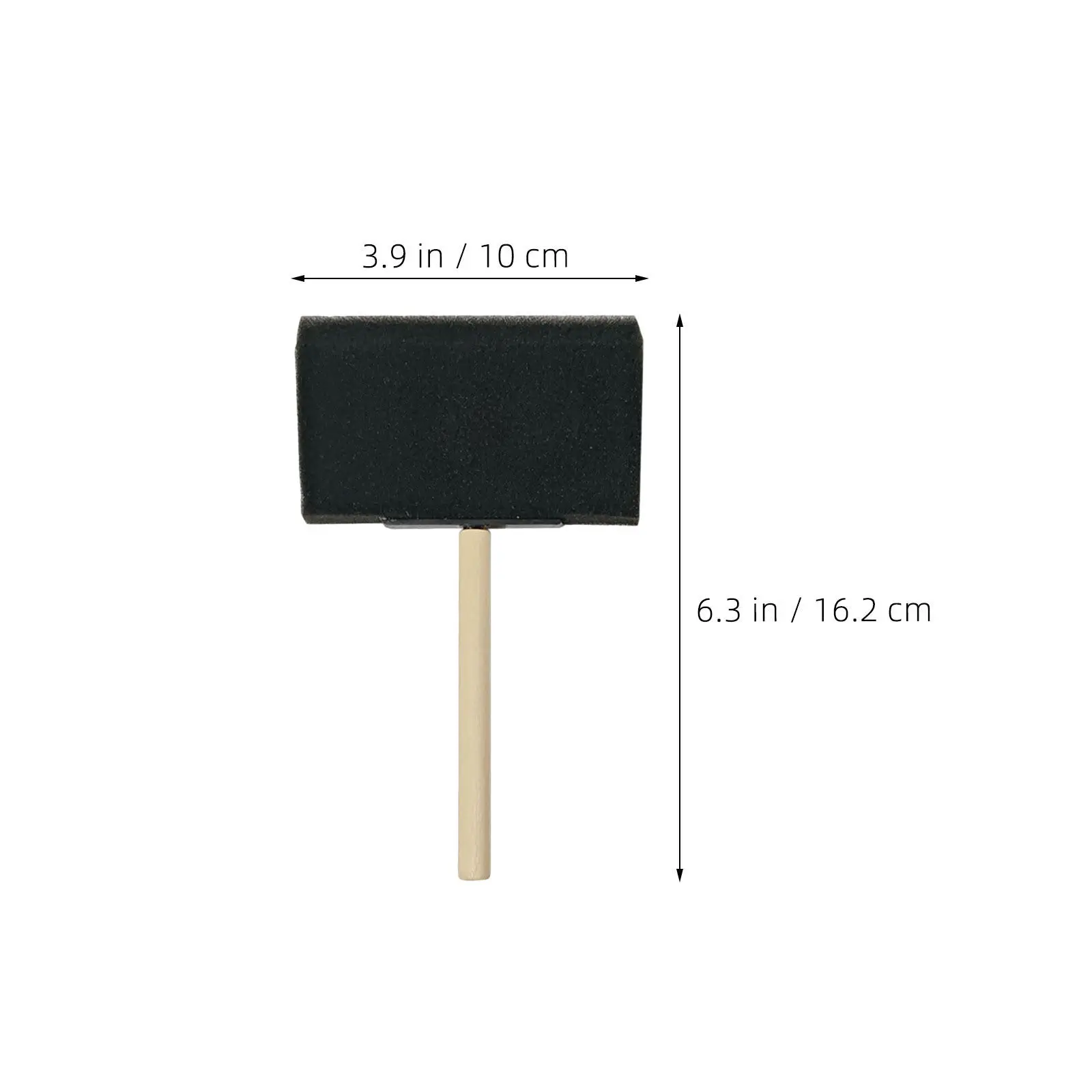 30Pcs 스폰지 페인트 브러쉬 DIY 공예용 폼 브러쉬 페인팅 스폰지 브러쉬 스텐실링 벽 캔버스 아트 용품