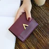 Leather New Women Purse Small Short Leather Wallet Luxury Brand Mini Female Fashion Wallets And Purse Credit Card Holder 3