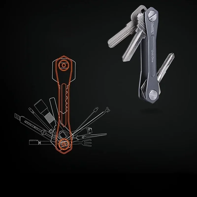Smart Keychain Compact Key Holder Home Storage Aluminum