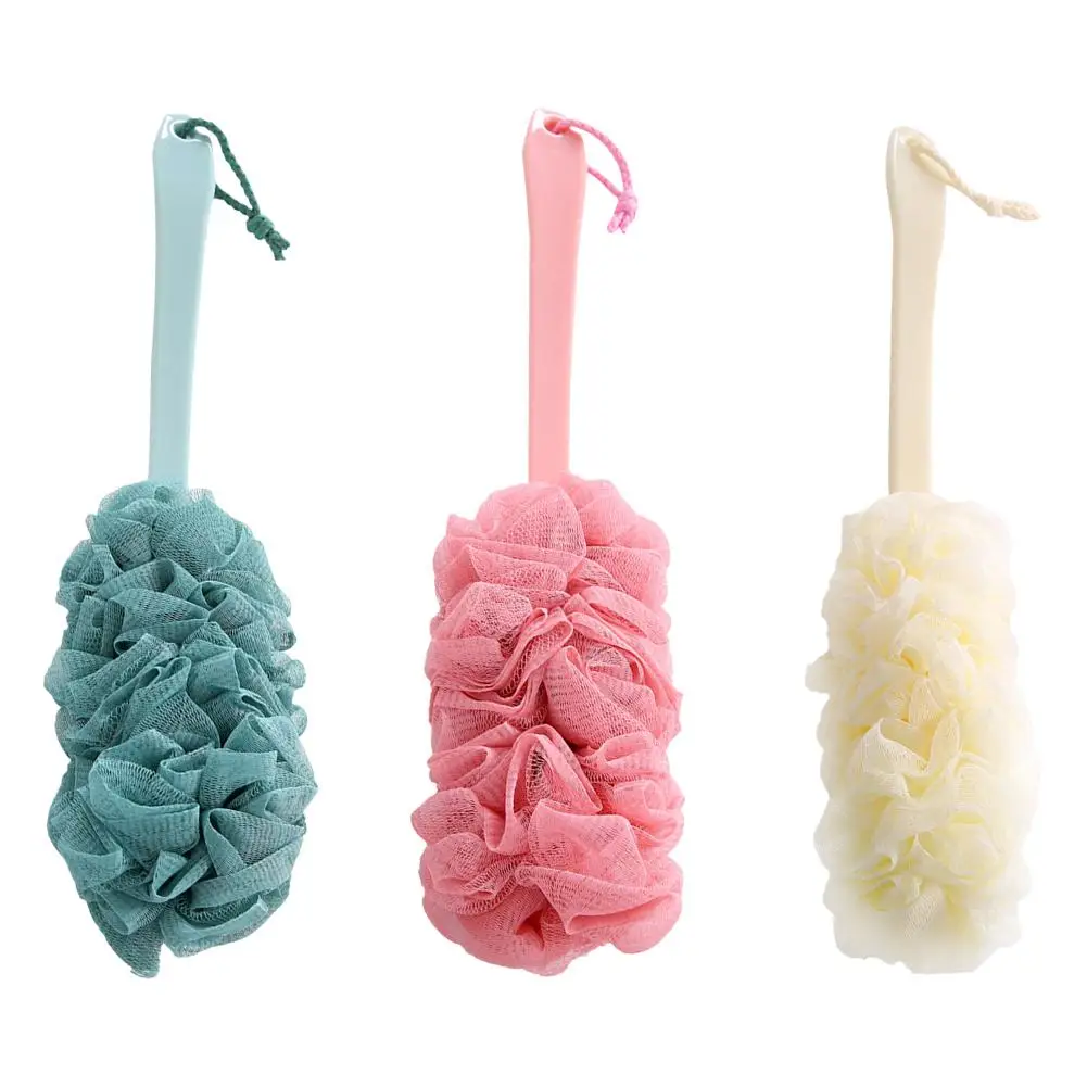 Description Picture 4 of itemLong Handle Bath Brush Enlarged Bath Ball Flower Back Exfoliating Wash Body Sponge Sponge Scrubber Foam Bath Rich Brush Sho I8K6