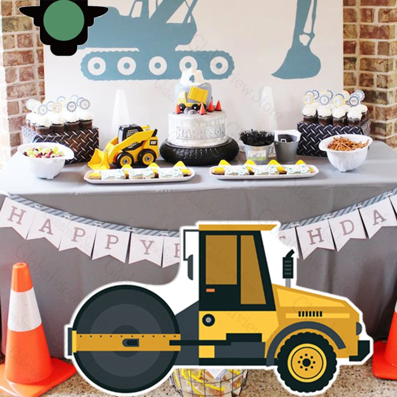 45-Piece Construction Balloon Set - 12 Inch Party Decor For Kids Construction Theme - View #8