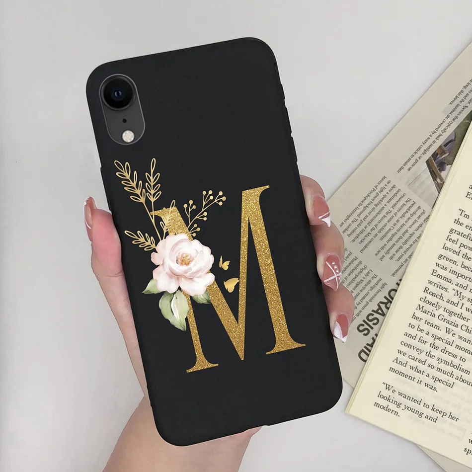 Cute Black Cat TPU Silicone Phone Case - Pretty Fashion Letters Design, Stylish Back Cover