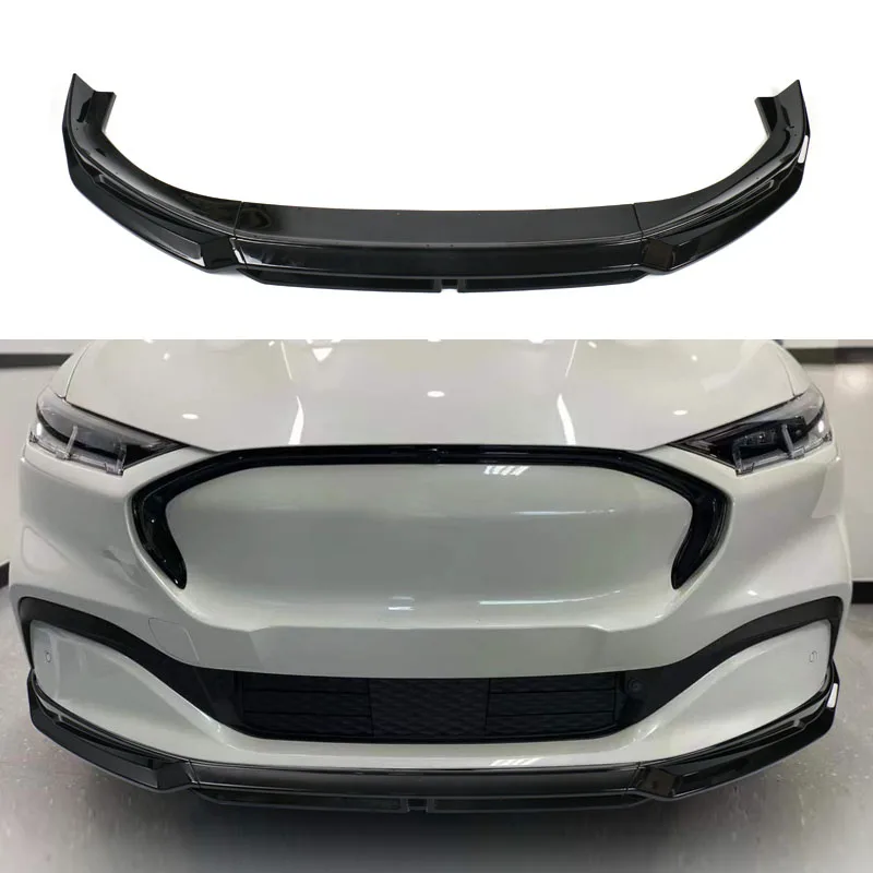 

Новые аксессуары для Ford Mustang, передняя губа из АБС-пластика, передний бампер автомобиля, спортивный комплект кузова для Mustang Mach E
