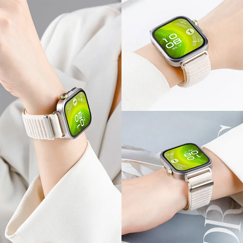 รูปสินค้า ห่วงนาฬิกา Huawei Fit 4/4 Pro ไนลอน 3 เส้น นุ่มสบาย ระบายอากาศดี
