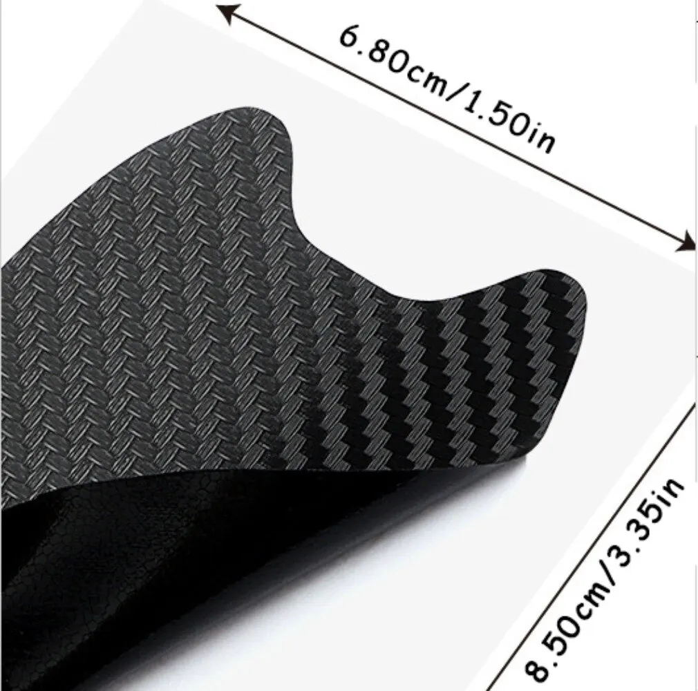 Car Door Handle Bumper Sticker Paper Protective Film Carbon Fiber Wrist Bumper Universal Handle Sticker 10pcs/Lot