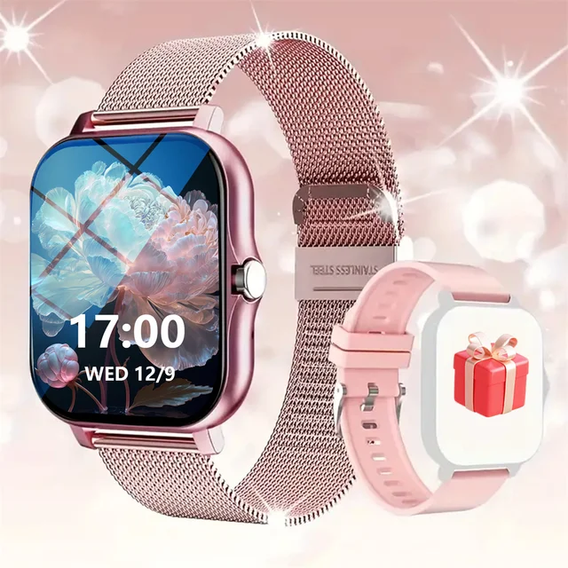 1.83" Dual-Strap Smart Watch – HD Display, Wireless Calls, Custom Wallpapers. Android/iOS Compatible. Fitness, Alerts, Music Con