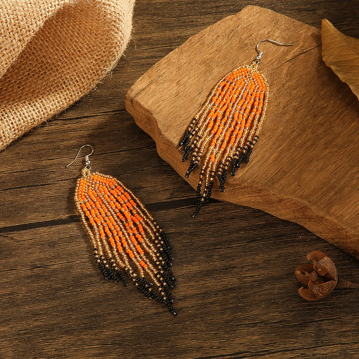 Серьги из бисера ручной работы с кисточками | AliExpress