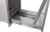 Pull-Out Trash Drawer Stainless Steel Outdoor Kitchen Trash Drawer Storage for One 10 Gallon Commercial Wastebasket 4
