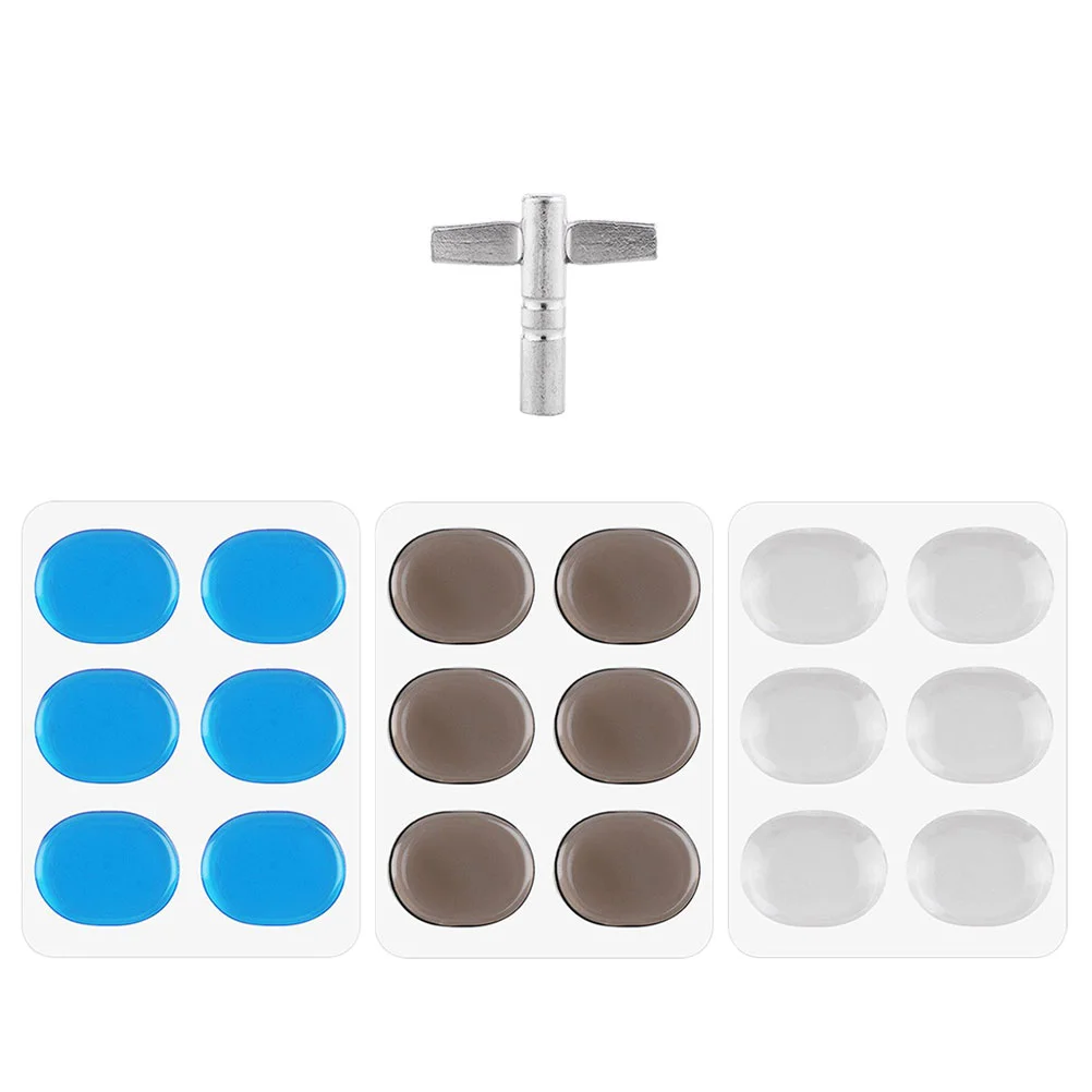 

Drum Silencer Pad Percussion Instrument Musical Accessories Self-adhesive Silicone Pads