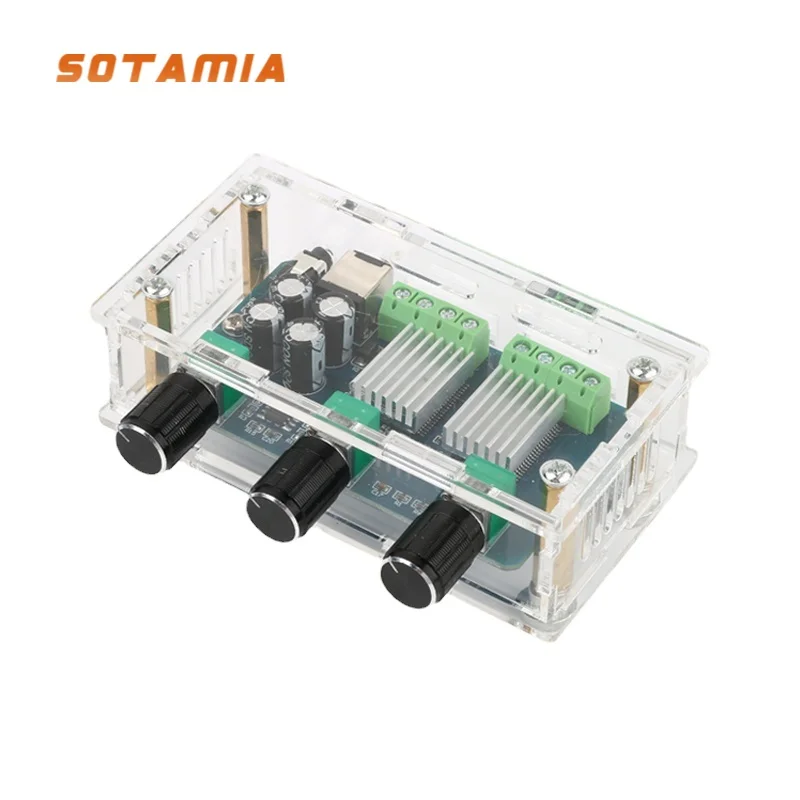 

SOTAMIA Mini YAMAHA YDA138-E плата цифрового усилителя мощности 2,1 канала Усилитель сабвуфера динамик домашняя аудиосистема Amp 15Wx2 + 30 Вт