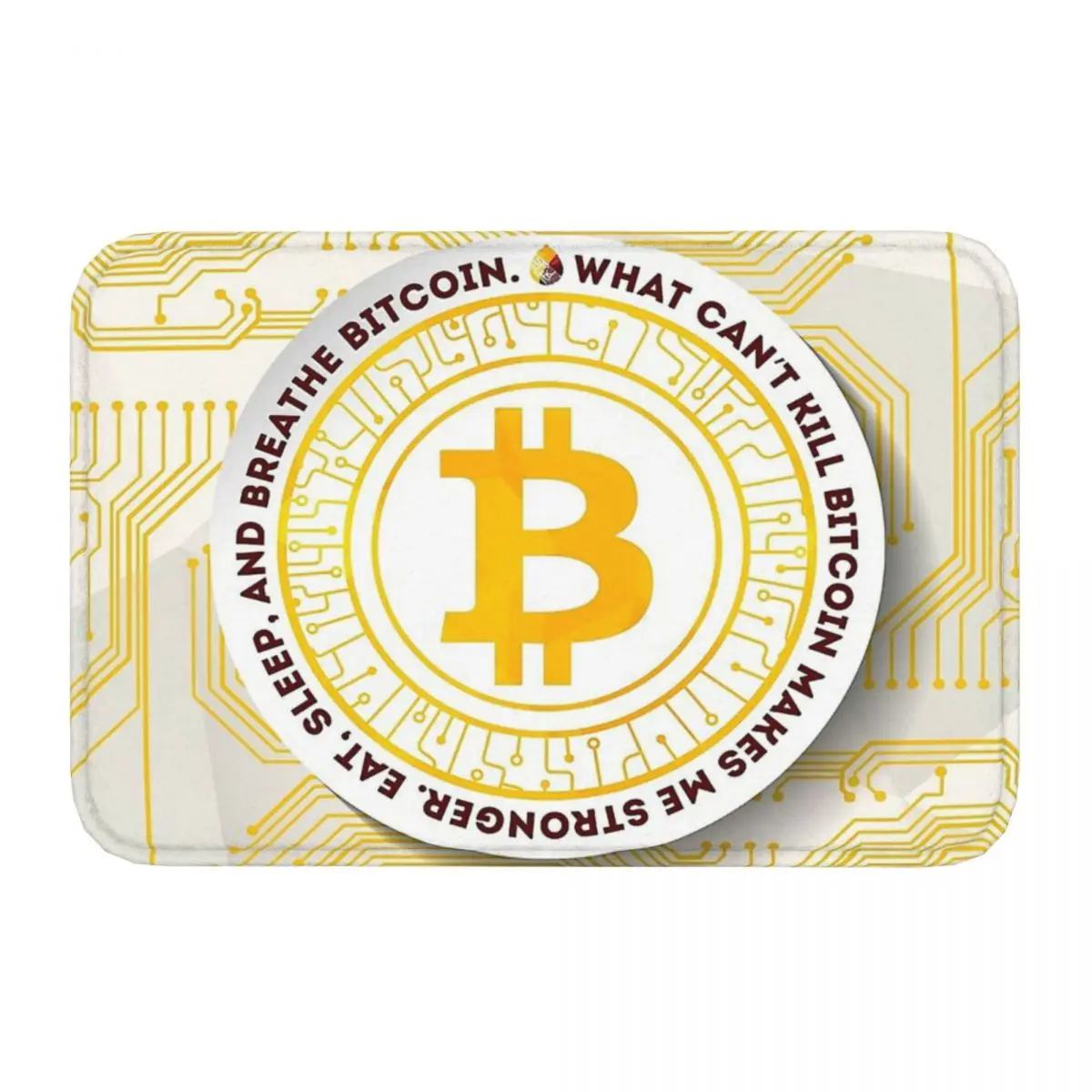 Bitcoin Virtual Currency Anti-Slip Doormat Kitchen Mat Eat Sleep Floor  Carpet En | eBay UK