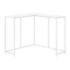 Accent Table, Console, Entryway, Narrow, Corner, Living Room, Bedroom, White Laminate, White Metal, Contemporary, Modern 1