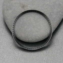 Premium Stainless Steel Watch Chapter Ring with Marker (Brushed Black)