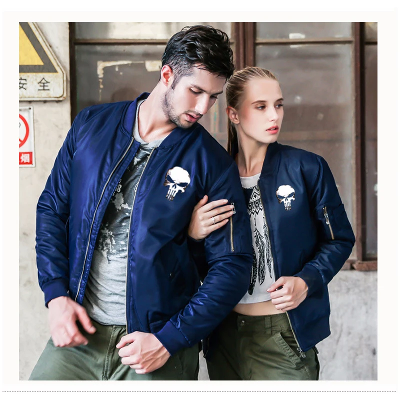 

Bomber Jacket Men's Baseball Uniform Jacket Baseball Uniform Jacket Men's 2022 Autumn New Trendy Brand skeleton skull Jackets