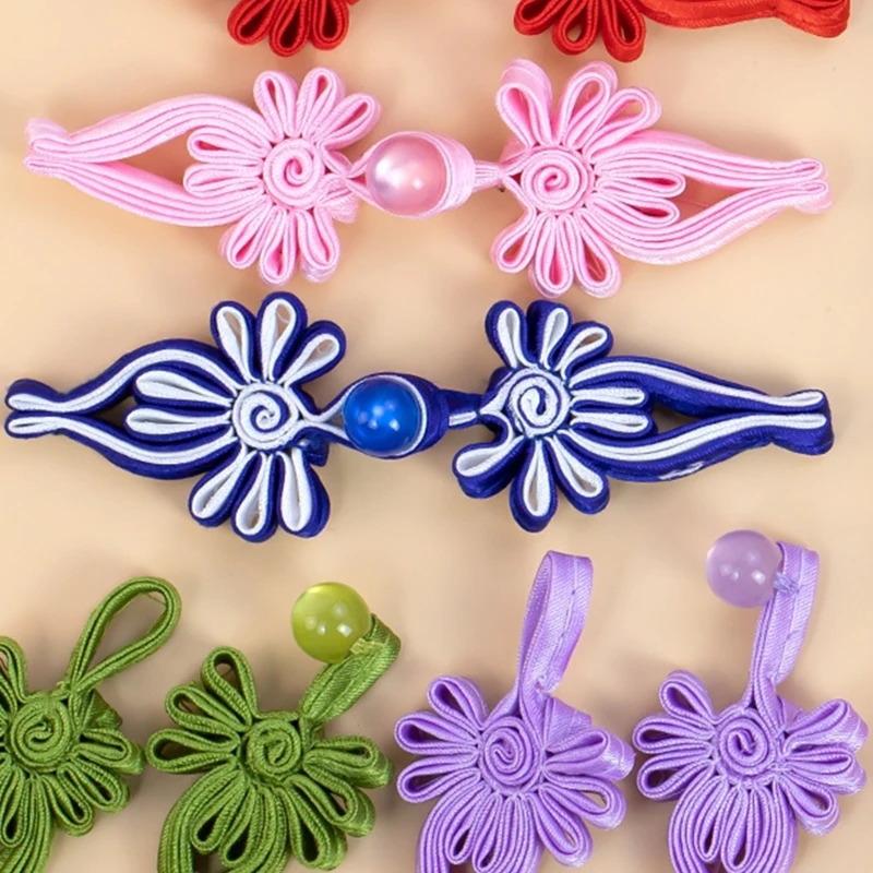 중국 개구리 마감 단추 Bowknot Cheongsam 전통 수공예품 장식