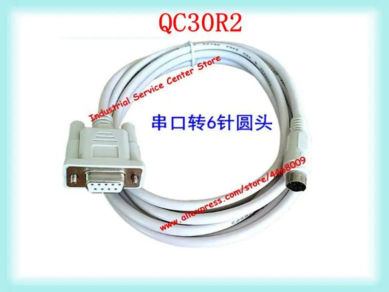 Compatible Q Series PLC Programming Cable Communication Cable Download Cable QC30R2 Round Head 6 Pin