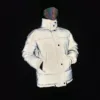 White Reflective Puffer Jacket 2