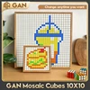 [CubeFun] Gan Mosaic Cubes 10 DIY Puzzle Magic Cube Magnetic 10x10 Creative Cube Mosaic Decorative Paintings Toys For Children 1