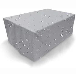 Durable Outdoor Waterproof Furniture Cover for Garden Sofas and Tables (Silver)