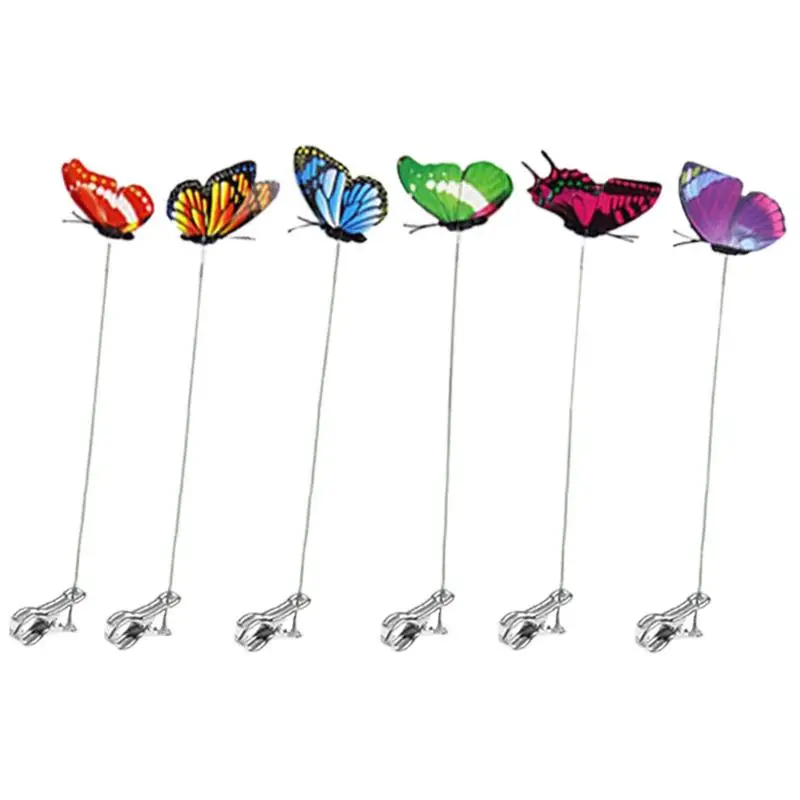 

Butterfly Stakes Yard Pots Decoration Artificial Butterflies Garden Stick Colorful Butterflies Stakes for garden decorations