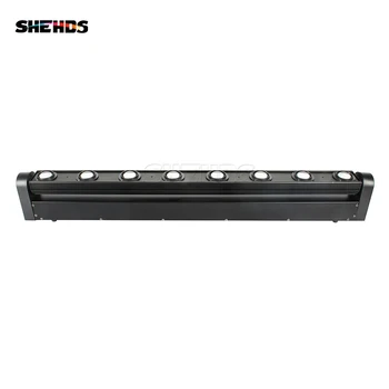 SHEHDS 빔 RGBW 무빙 헤드 라이트, DJ 컨트롤러, 디스코 웨딩 파티, 교회 무대 장비, DMX512, 8x12W