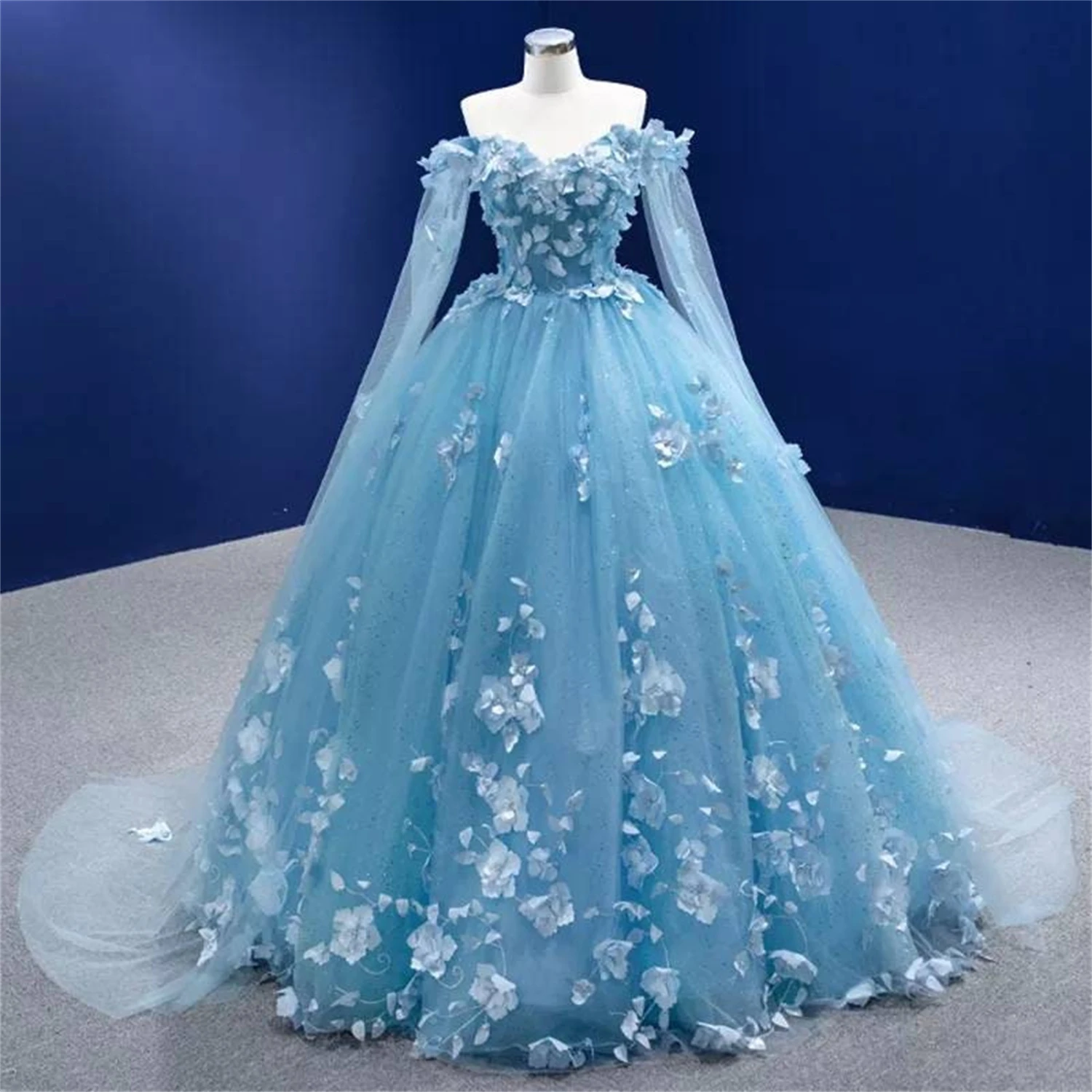 

Aileen Party Dresses for Prom Dresses 2024 Luxury Gown Princess Dress Sky Blue Coming of Age Ceremony One Piece Dress Ball Gowns