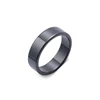 6mm Flat Black White Ceramic Rings For Women Men Minimalist Zirconia Jewelry Waterproof Simple Fashion Gift US Size 6 To 12 5