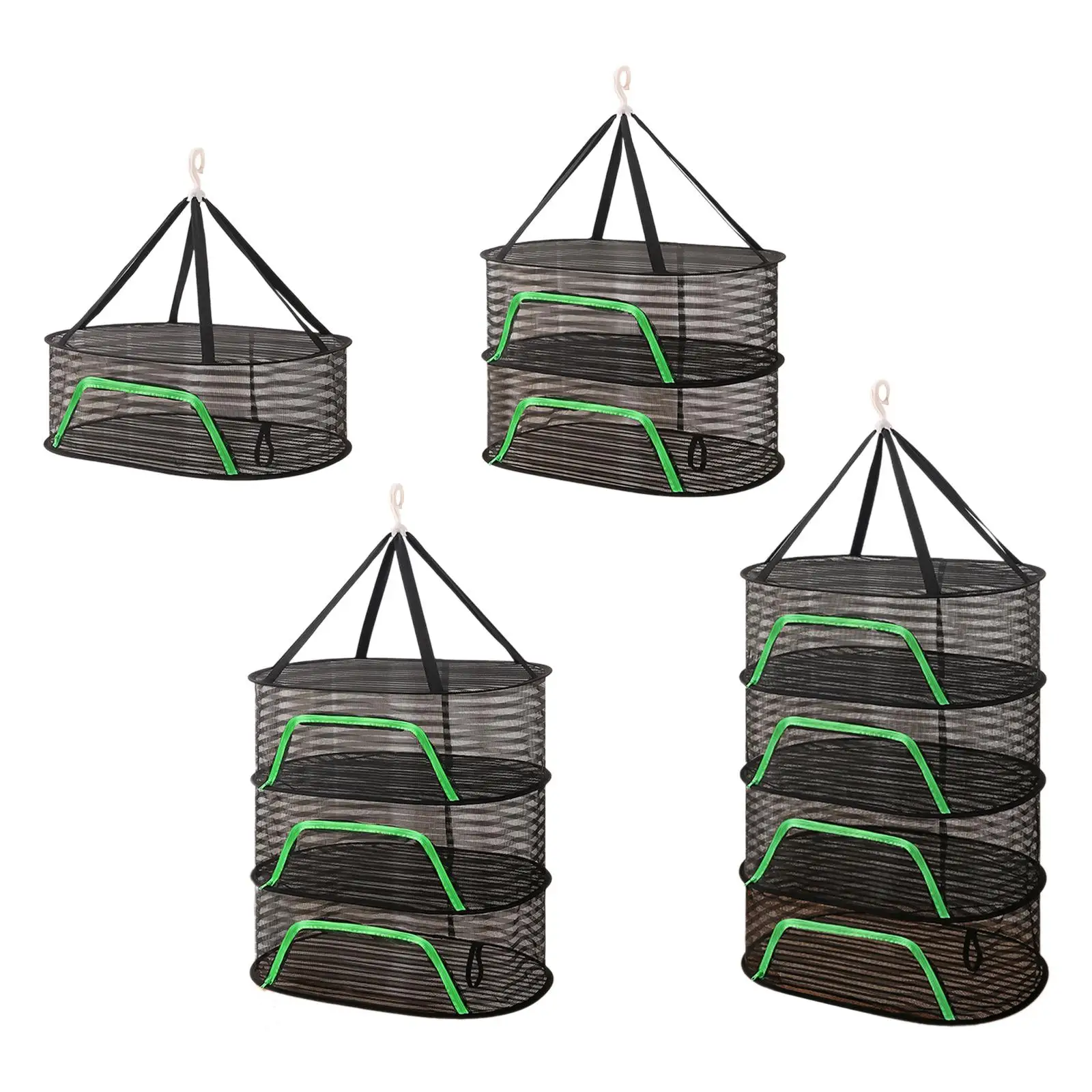 Garden Folding Drying Net with 360 Degree Rotating Hook for Fruits Meat Dish 2