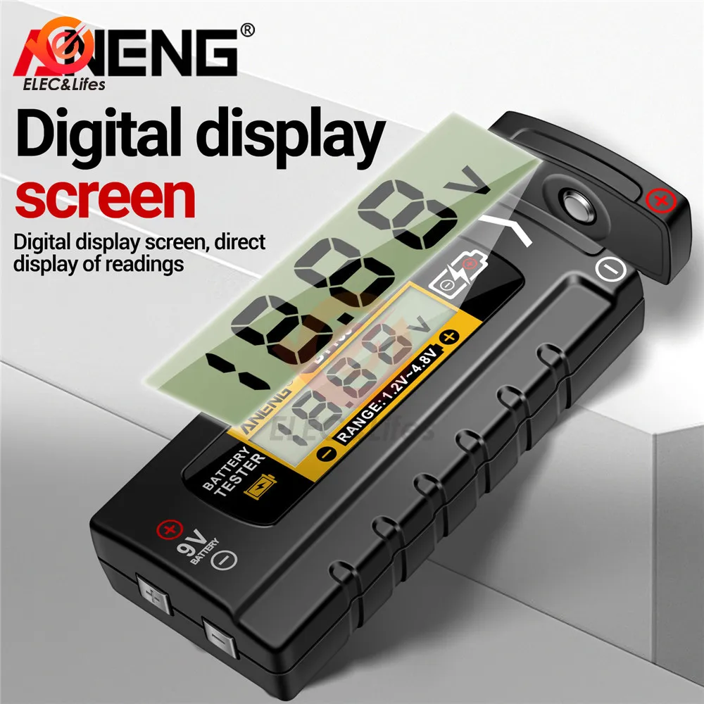 Battery Tester Lithium Battery Tester BT167/BT169 Battery Level Indicator Lithium Battery Capacity Display Tester