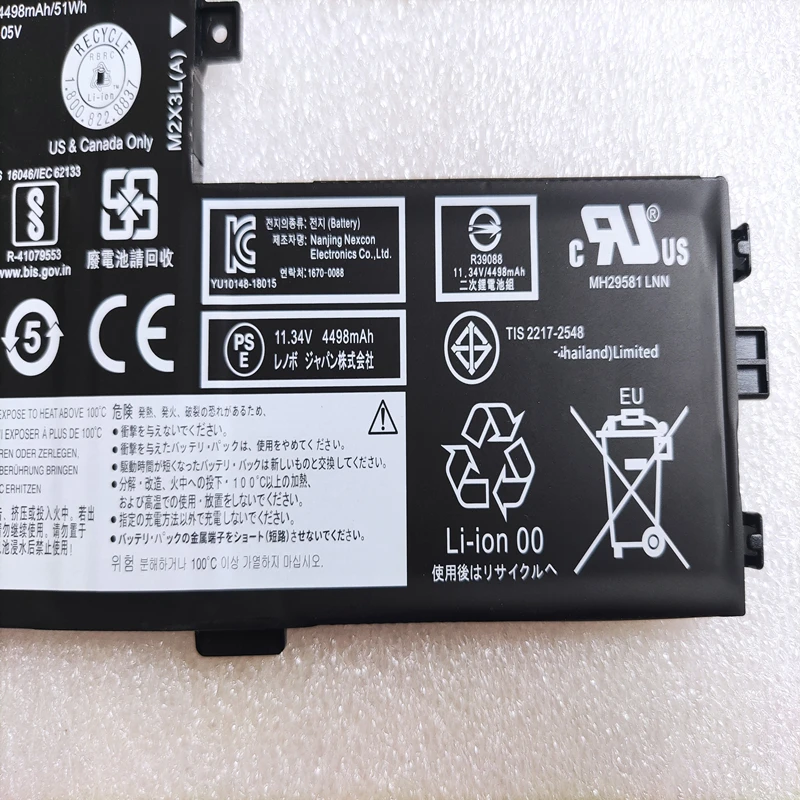 Bateria para Lenovo Ideapad Flex 15iml 81xh S340 C340 15iil 81xj 81vw 14api 81nb 14iil 81vv 14iwl 15api 81nc 81na Dc18 - Imagem 2