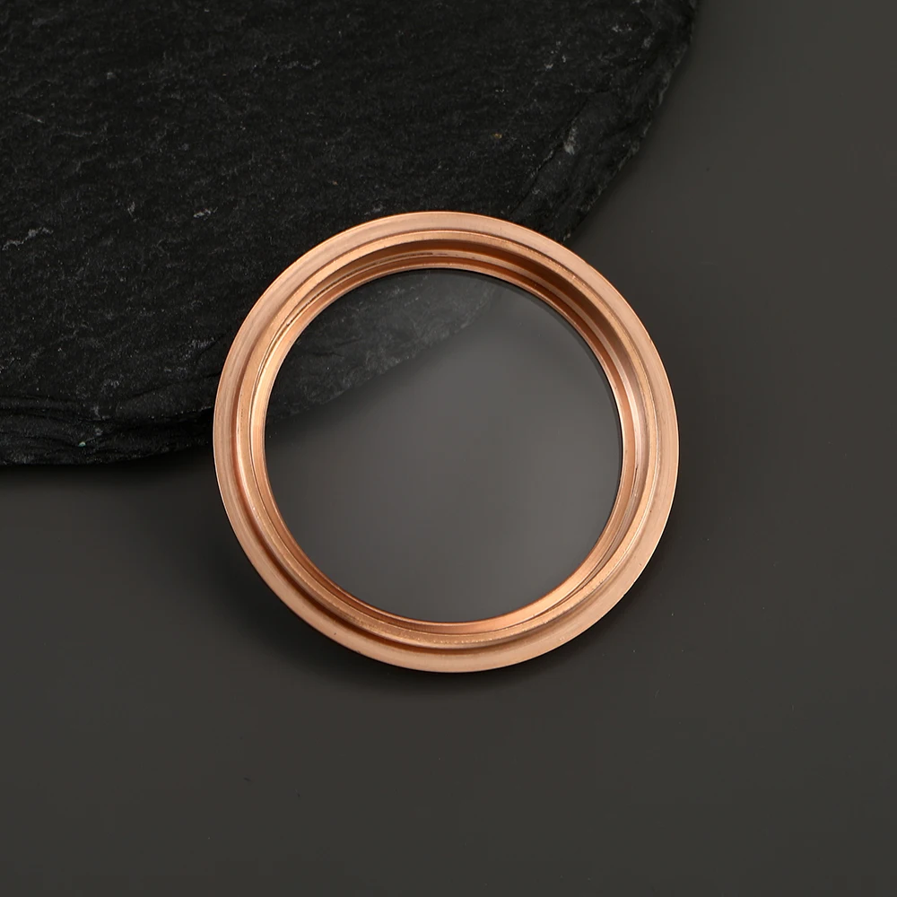 Mod Rose Gold Stainless Steel Watch Back Cover Fit For SKX6105 SKX007 SKX009 NH35 NH36 Movement