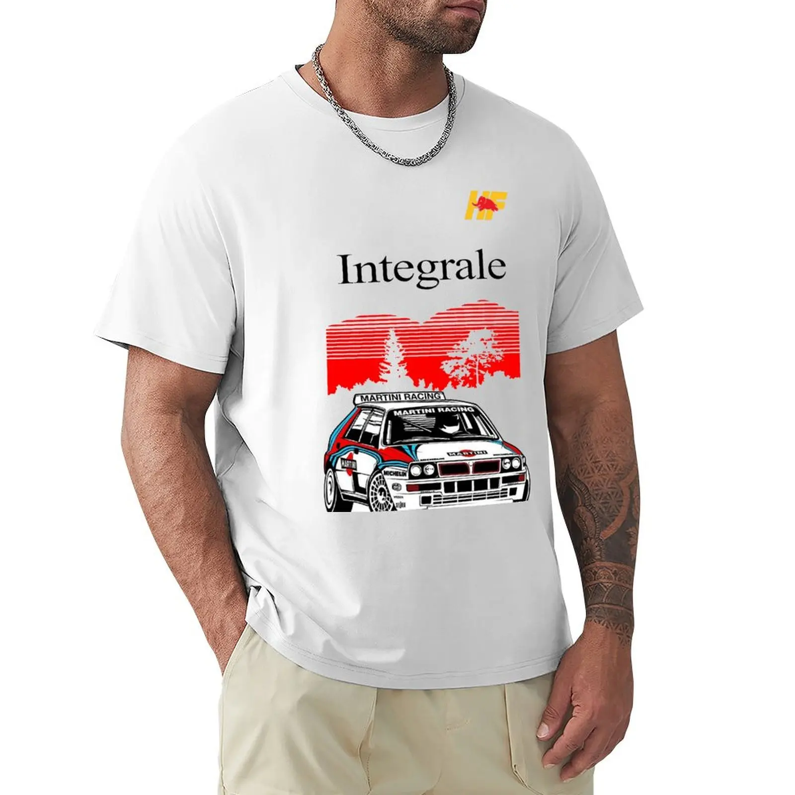 Lancia Delta Integra T-Shirt Plain Plus Size Camicetta Kawaii Clothes Magliette Grandi E Alte Per Uomo