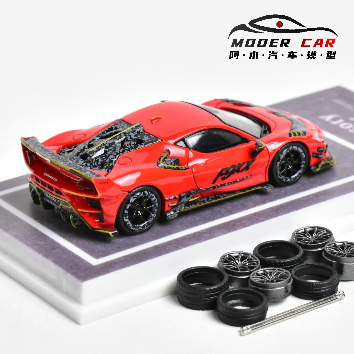MJ 1:64 Mansory SF90 F9XX  Spider Diecast Model Car 3