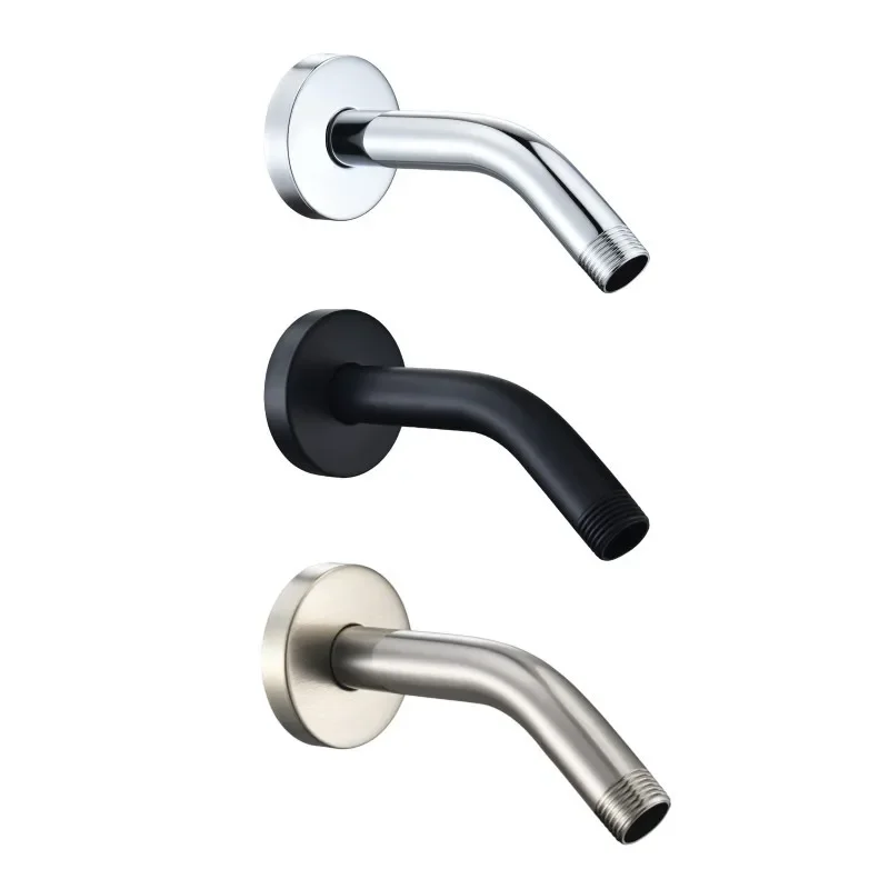 Bathroom Rainfall Water Saving shower head extension arm Shower Arm Wall Mounted Stainless Steel G1/2 Water inlet Tubes Faucet Replacement Parts