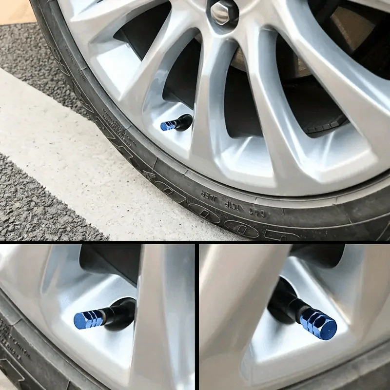 Aluminum Alloy Dustproof Tire Valve Caps for Vehicles