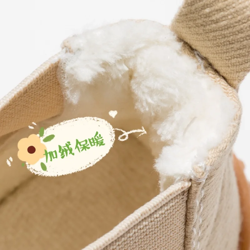 Zapatillas Fashion Casual Shoe Spring Winter New Girl Boot Soft Sole Warm Kids Shoe High Top Boy Cloth Shoe Brand Ankle Boot운동화 5