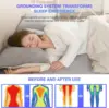 10% Silver Fiber Earthing Fitted Bed Sheets Conductive Grounded Bedsheet Anti-ESD Relieve Pressure Improve Health 6