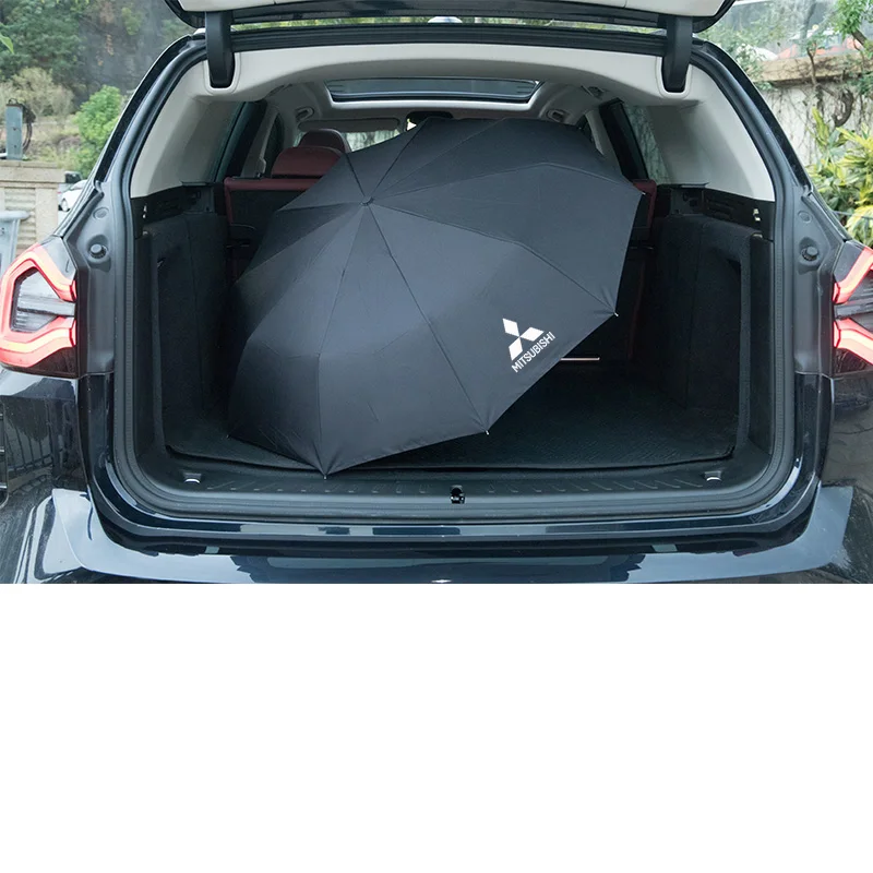 Car Automatic Folding Windproof Sunshade Umbrella For Mitsubishi Outlander Pajero Asx L200 Ralliart Lancer EX Evolution X Triton