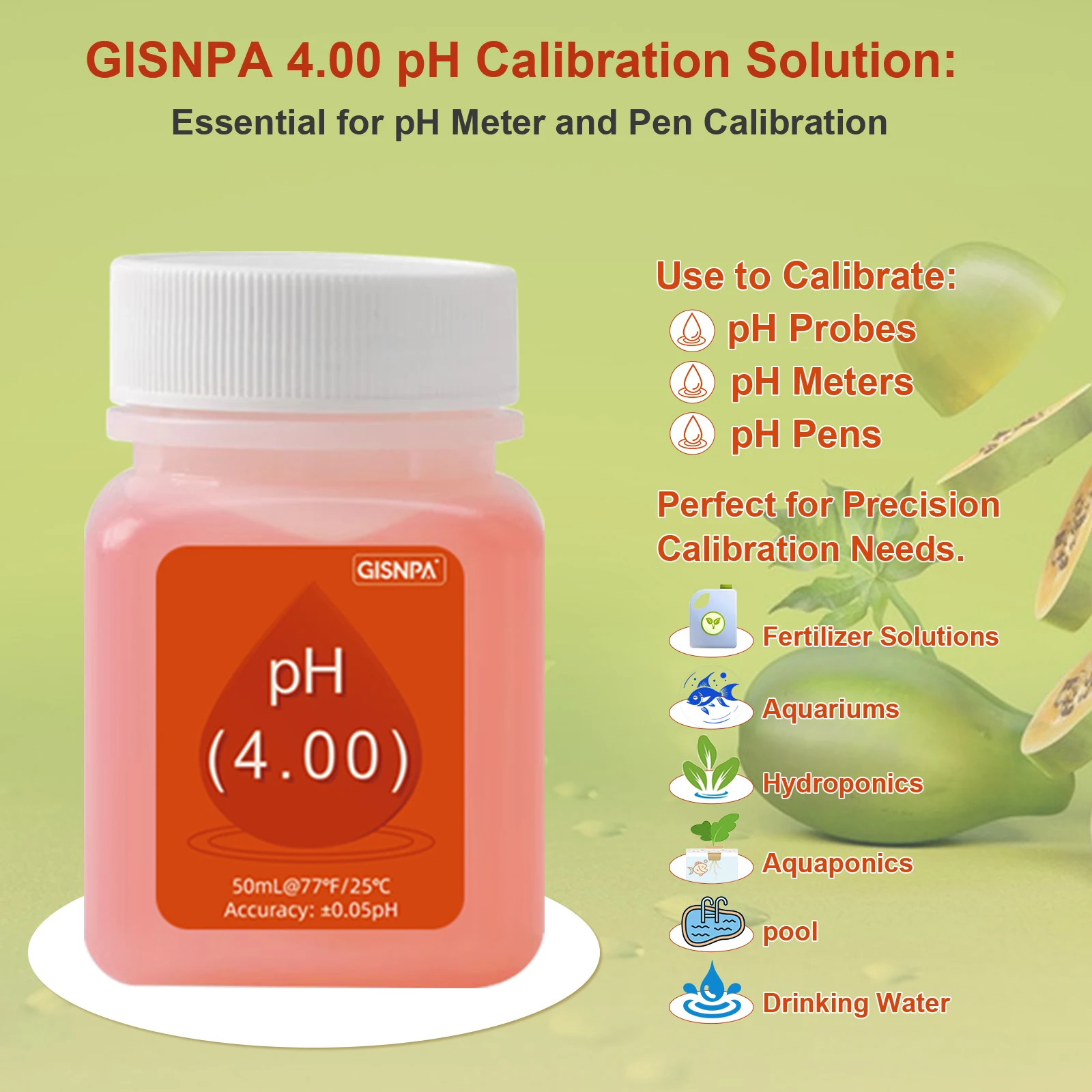 Set Soluzioni Di Calibrazione PH 4.00, 7.00, 10.01 E Tester ORP 222 MV - Flaconi 50ml Per Misuratori Di PH