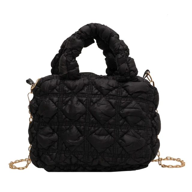 Mini Puffer Tote Bag Cloud Shoulder Bags for Women Wrinkle Quilted Chain  Crossbody Bag Purse Padded Key Pouch Trend Handbag 주름가방 - AliExpress