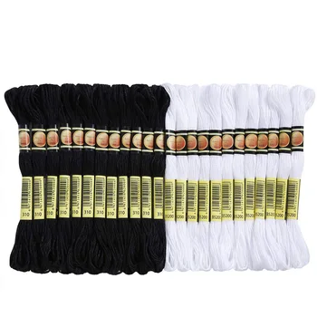 Black & White Embroidery Floss 1